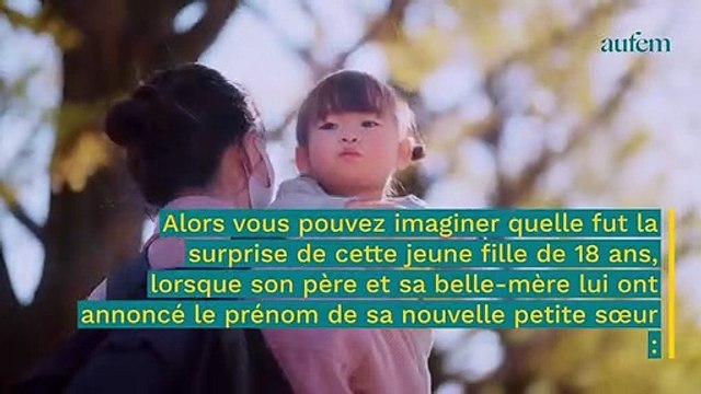 Sa belle-mère et son père attendent un bébé : ils choisissent un prénom très dur pour elle