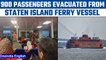 New York: 900 passengers evacuated from Staten Island Ferry vessel due to fire| Oneindia News *News