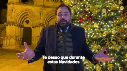 Paco Núñez felicita la Navidad desde la Plaza Mayor de Cuenca