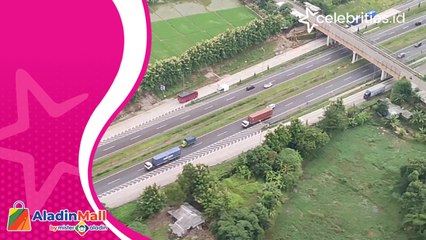 Begini Pantauan Udara Arus Lalu Lintas Liburan Natal Tahun Baru di Tol Cikampek