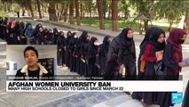 Afghan women university ban : 'For Afghan women, this announcement came as the last nail in the coffin of their hopes