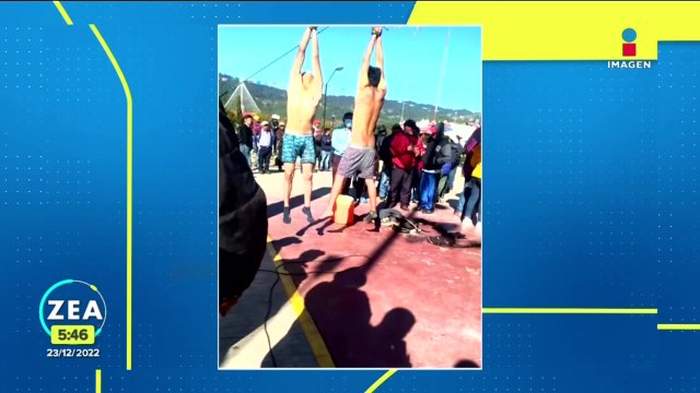 Cuatro ladrones rescatados de linchamiento por un grupo armado en Chiapas
