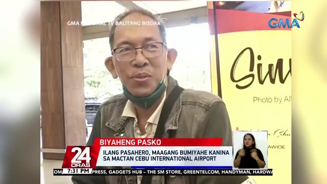 Ilang pasahero, maagang bumiyahe kanina sa Mactan Cebu International Airport | 24 Oras