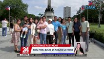Rizal Park, bukas sa publiko sa pasko | 24 Oras