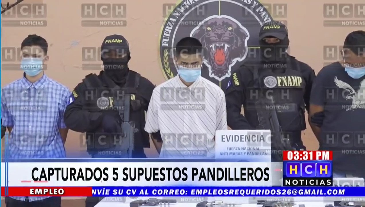 Sacan de circulación a cuatro supuestos gatilleros y recolectores de extorsión de la Pandilla 18