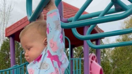 STRONG baby girl proves that she is more than ready to join The Young Avengers