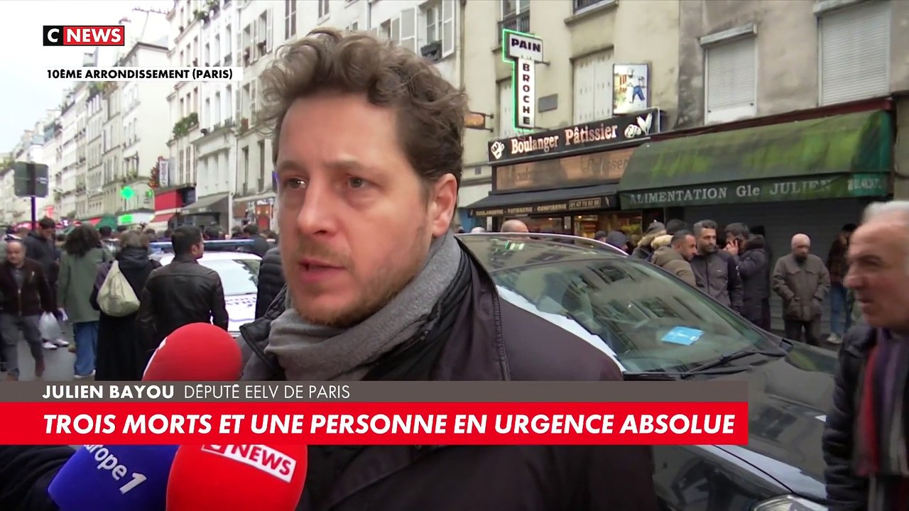 Fusillade Paris - Le député (EELV) du 10e arrondissement, Julien Bayou est "sur place et aux côtés des habitants et de la communauté"