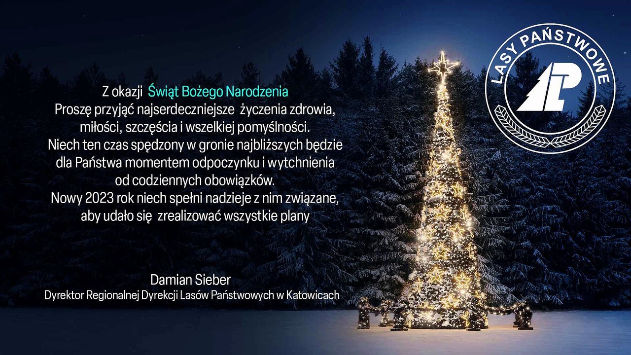 Lasy Państwowe w Katowicach - życzenia świąteczne