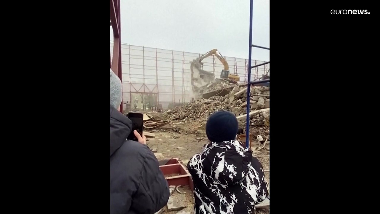 Ort des Schreckens - Theaterruine in Mariupol wird abgerissen