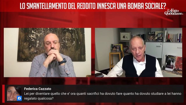 Lo smantellamento del Reddito innesca una bomba sociale? Segui la diretta con Peter Gomez