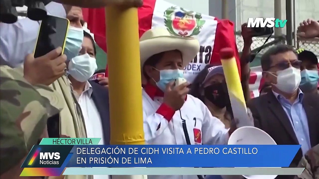 Delegación de CIDH visita a Pedro Castillo en prisión de Lima, Perú - MVS Noticias 23 dic 2022