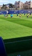 Ronald Araujo ya se entrena con el grupo en el Barça