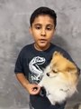 Criança se reúne com cachorrinho Théo e faz vídeo agradecendo umuaramenses que ajudaram