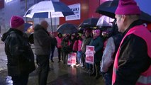 Postal workers take to the picket line in Charlton