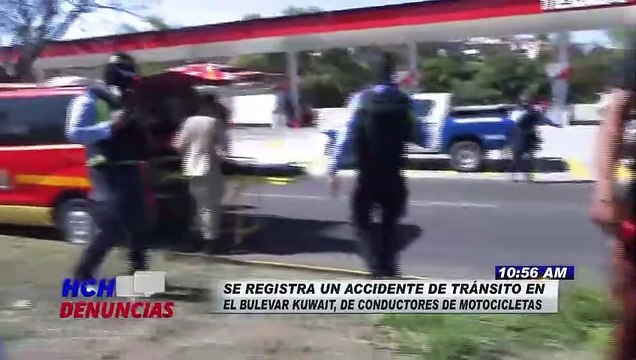 ¡Macanazo! Lesionados dos motociclistas tras colisionar en un bulevar capitalino