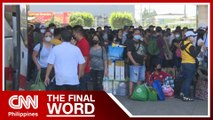 Northbound passengers troop to Cubao bus terminals