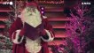 Babbo Natale lascia la Lapponia sulla sua slitta per distribuire i regali