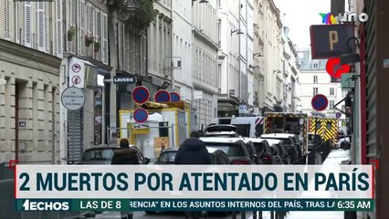 Se reportan al menos dos muertos por atentado en Paris
