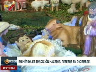Merideños continúan con su tradición navideña de la elaboración del pesebre en la época decembrina