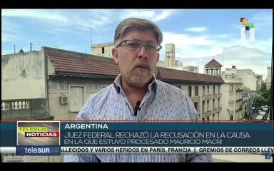 Juez Federal argentino rechaza recusación en la causa que estuvo procesado Mauricio Macri