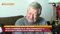 Abuelo misionero de 82 años homenajeó a la Selección y a Messi con su primer tatuaje