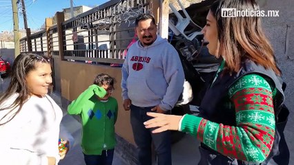 Cumplen juarenses los deseos navideños de familia Chávez