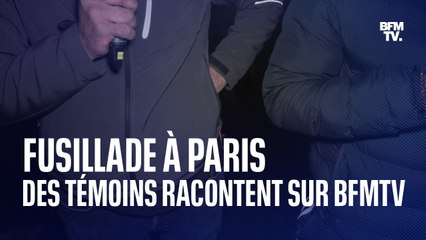 Deux ouvriers témoins de la fusillade à Paris racontent ce qu'ils ont vécu sur BFMTV