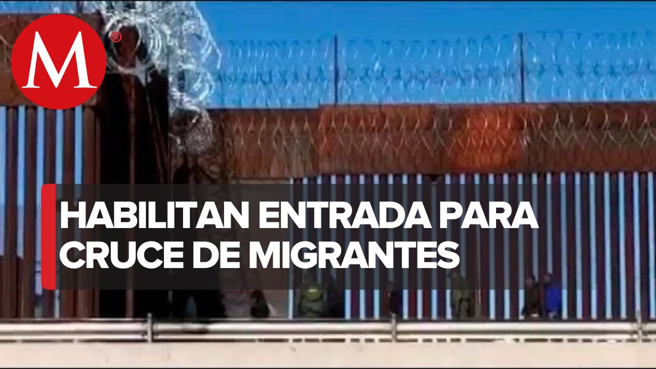 Fue habilitada una entrada para el cruce de migrantes en Ciudad Juárez