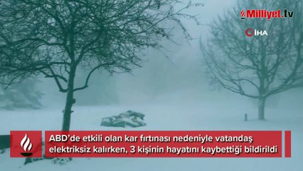 ABD’de kar fırtınası: 3 ölü