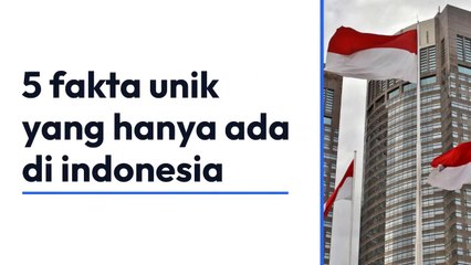 unique facts about indonesia