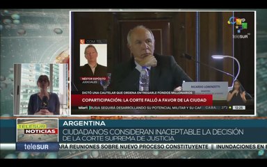 Sectores sociales de Argentina rechazan fallo de la Corte Suprema de Justicia