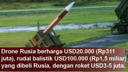 Satu Rudal Patriot AS untuk Hancurkan Drone Rusia, Efektifkah? 62 milyar lebih sekali meluncur