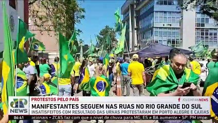 Manifestantes seguem nas ruas no Rio Grande do Sul