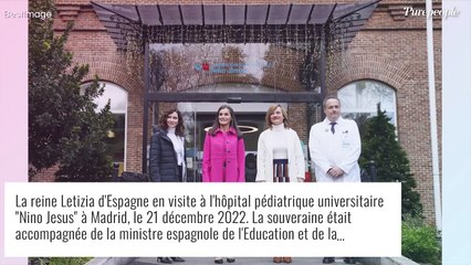 Letizia d'Espagne, reine du charme : costume rose et flashy pour une dernière sortie avant Noël