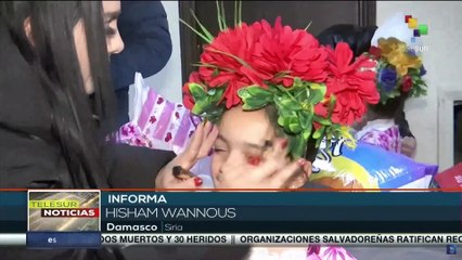 Siria: Integrantes de la comunidad rusa en Damasco organizan obra teatral infantil navideña