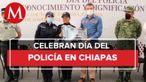 En el día del policía, Rutilio Escandón reconoció el compromiso que tienen con el estado de Chiapas