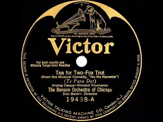 1924 The Benson Orchestra Of Chicago Tea For Two