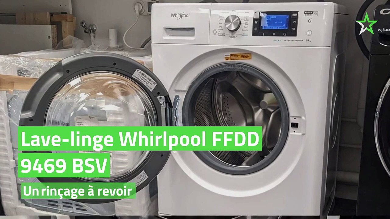 Test Lave-linge Whirlpool FFDD 9469 BSV : un rinçage à revoir