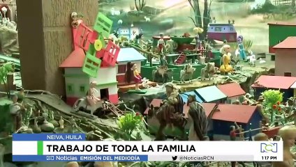 En Neiva, desde hace 43 años, una familia elabora el pesebre más grande de la ciudad