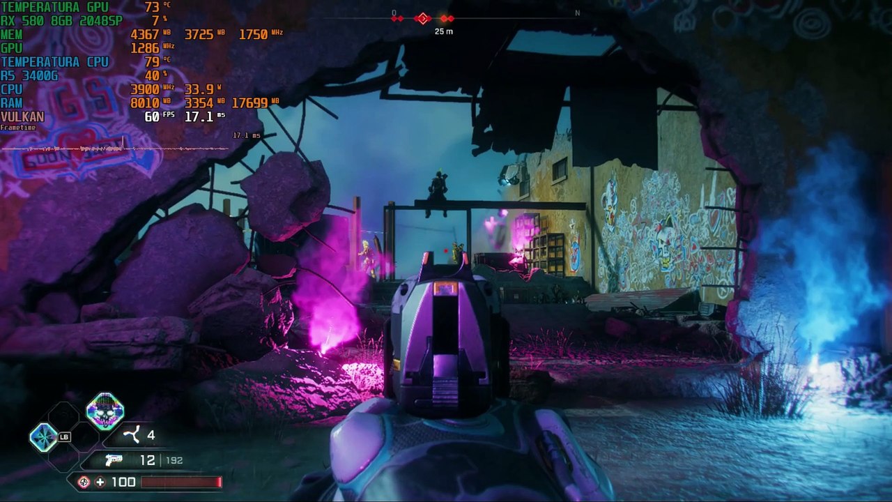 Rage 2 Rx 580 8GB 2048SP Ryzen  5 3400G