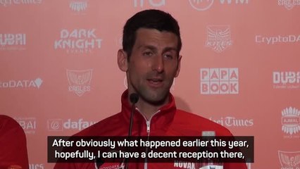 Download Video: Djokovic hoping for positive reception in Australia after COVID controversy