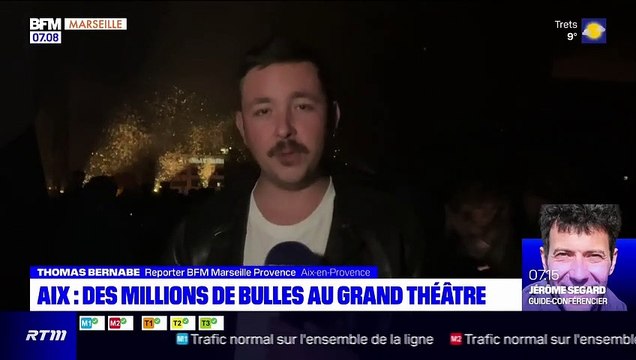 Aix-en-Provence: un grand panache de bulles au Grand théâtre 22dec2022BFM