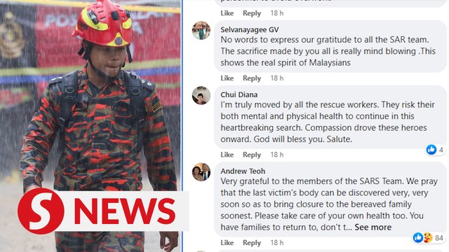 Batang Kali landslide: Heartfelt praise for SAR team