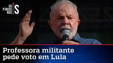 Professora militante faz campanha para Lula dentro de escola e toma vaia