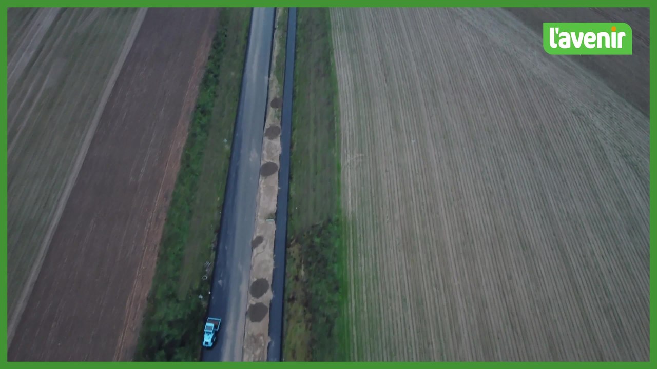 Le Brabant wallon vu du ciel : Le futur contournement de Jodoigne