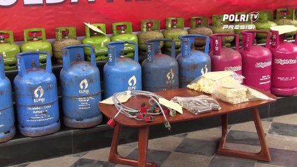 Polda Metro Jaya Tangkap Sindikat Pengoplos Tabung Gas Subsidi Ke Non-Subsidi, 20 Tersangka Diamankan