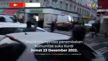 BENTROKAN PECAH! Demo di Paris Buntut Penembakan Suku Kurdi