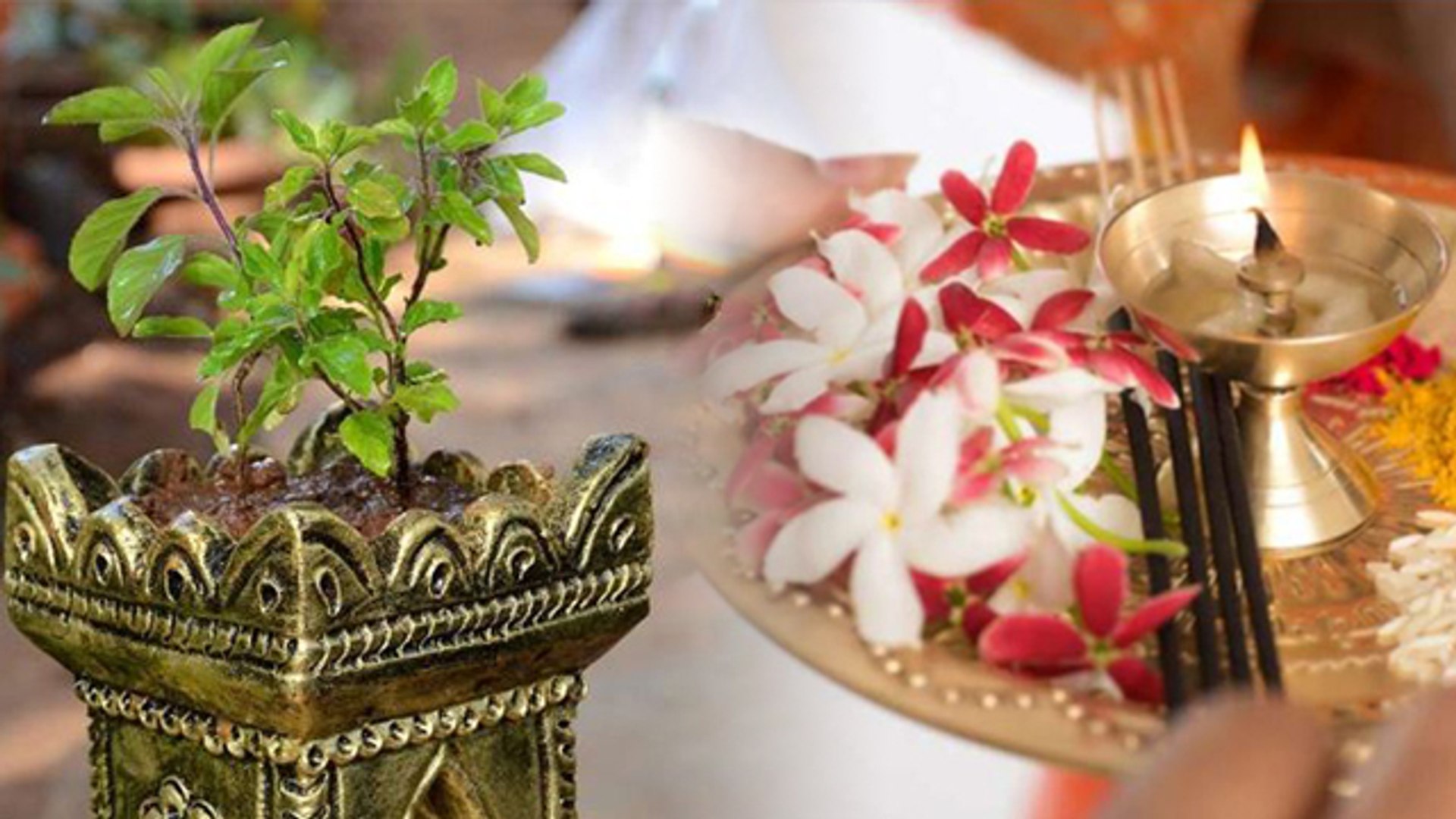 How to Decorate the Puja Thali For Tulsi Pujan Diwas