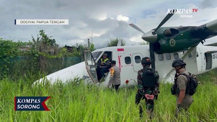 Ini Alasan Pesawat Tergelincir Tabrak Runway Bandara Dogiyai