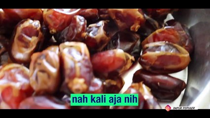 Kurma diolah Jadi Cemilan enak, Resep Sederhana